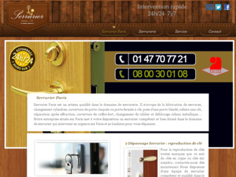serrurier-75-paris.fr website preview