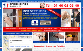 serruriers-paris-5.fr website preview
