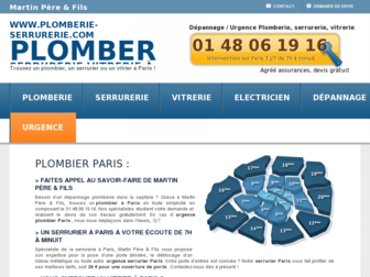 plomberie-serrurerie.com website preview