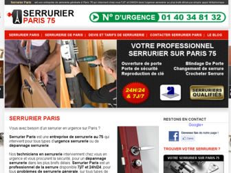 serrurier-paris-75.net website preview