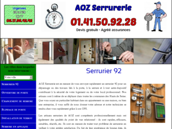 urgence-serrurier-92.fr website preview