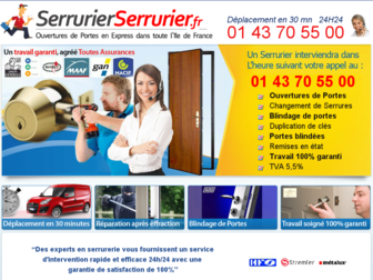 serrurierserrurier.fr website preview