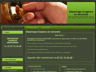 depannage-urgence-serrurerie.fr website preview