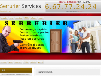 serrurierparis6eme.eu website preview