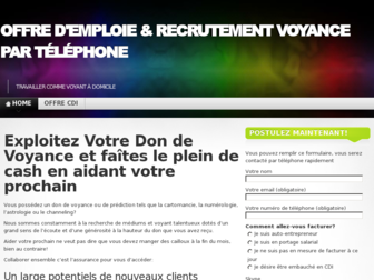 recrutementvoyance.eu website preview