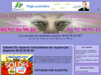 clic-voyance.e-monsite.com website preview