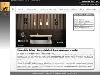 sanitairesluxe.com website preview