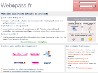 webopass.fr website preview