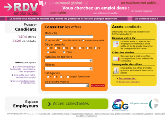 rdvemploipublic.fr website preview