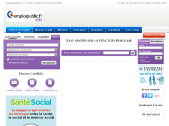 etat.emploipublic.fr website preview