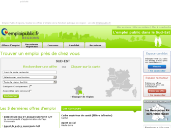 sud-est.emploipublic.fr website preview