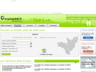 ouest.emploipublic.fr website preview
