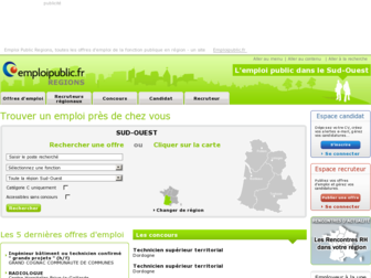 sud-ouest.emploipublic.fr website preview