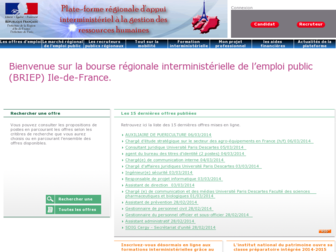 ile-de-france.biep.fonction-publique.gouv.fr website preview