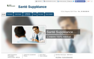 sante-suppleance-paris.fr website preview