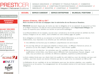 presticer.fr website preview