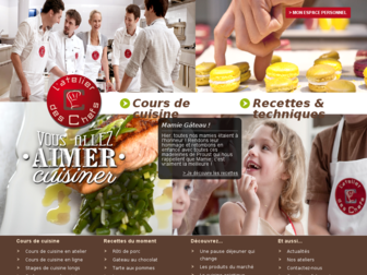 atelierdeschefs.fr website preview