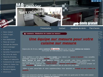 mbcuisine.com website preview