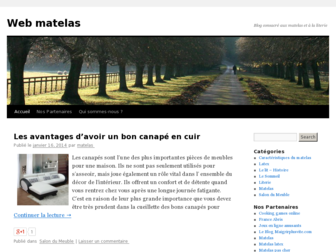 webmatelas.fr website preview