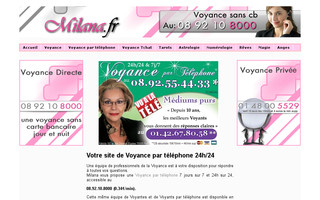 milana.fr website preview