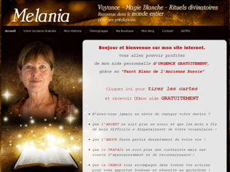 melania-voyance.com website preview