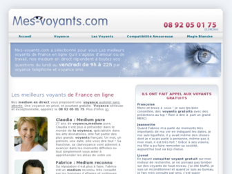 mes-voyants.com website preview