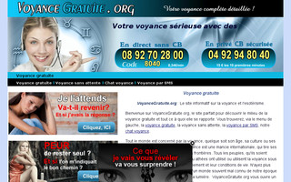 voyancegratuite.org website preview