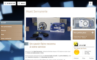 huet-serrurerie.fr website preview