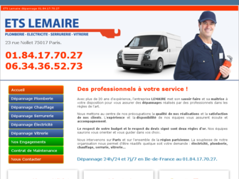 lemaire-depannage.fr website preview