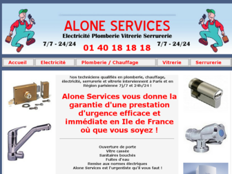 aloneservices.com website preview