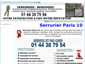 serrurierparis10.org website preview