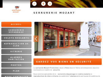 serrurerie-mozart.fr website preview