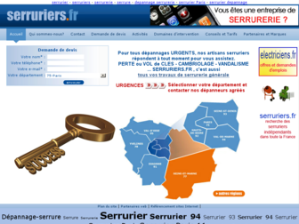 serruriers.fr website preview