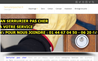 serrurierpascher.fr website preview
