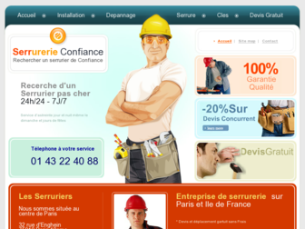 serrurierpascher.pro website preview