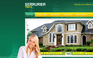 serrurier75013.fr website preview