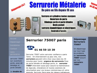serruriers75007.net website preview