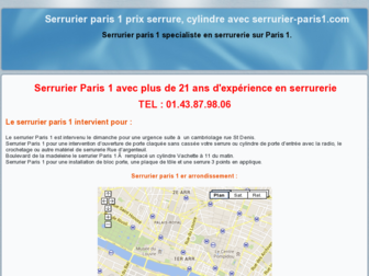 serrurier-paris1.com website preview