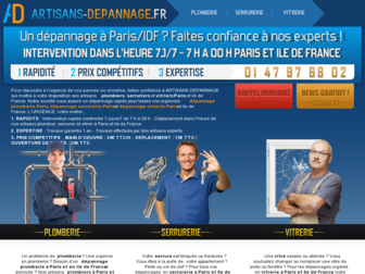 artisans-depannage.fr website preview