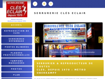 serrurerie-cles-eclair.fr website preview