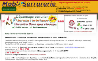 mob-serrurerie.fr website preview