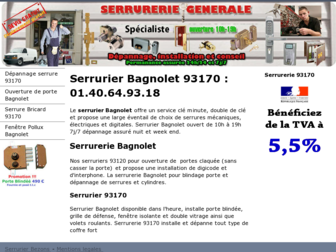 serruriersbagnolet.com website preview