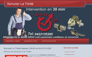 allo-serrurier-la-trinte.com website preview