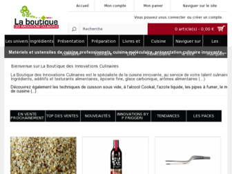 laboutiquedesinnovationsculinaires.com website preview