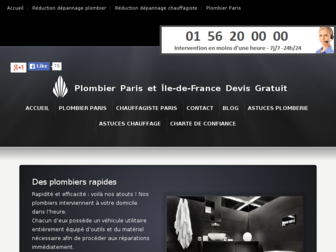 plomberieparis.fr website preview