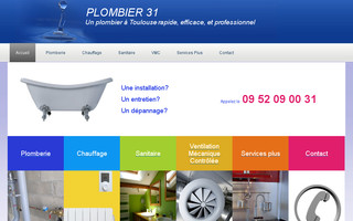 plombier-31.fr website preview