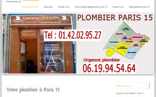 paris-15-plombier.com website preview