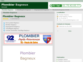 plombierbagneux.com website preview