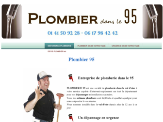 urgence-plombier-95.com website preview