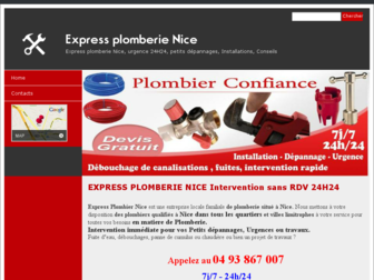 plombier-a-nice.fr website preview